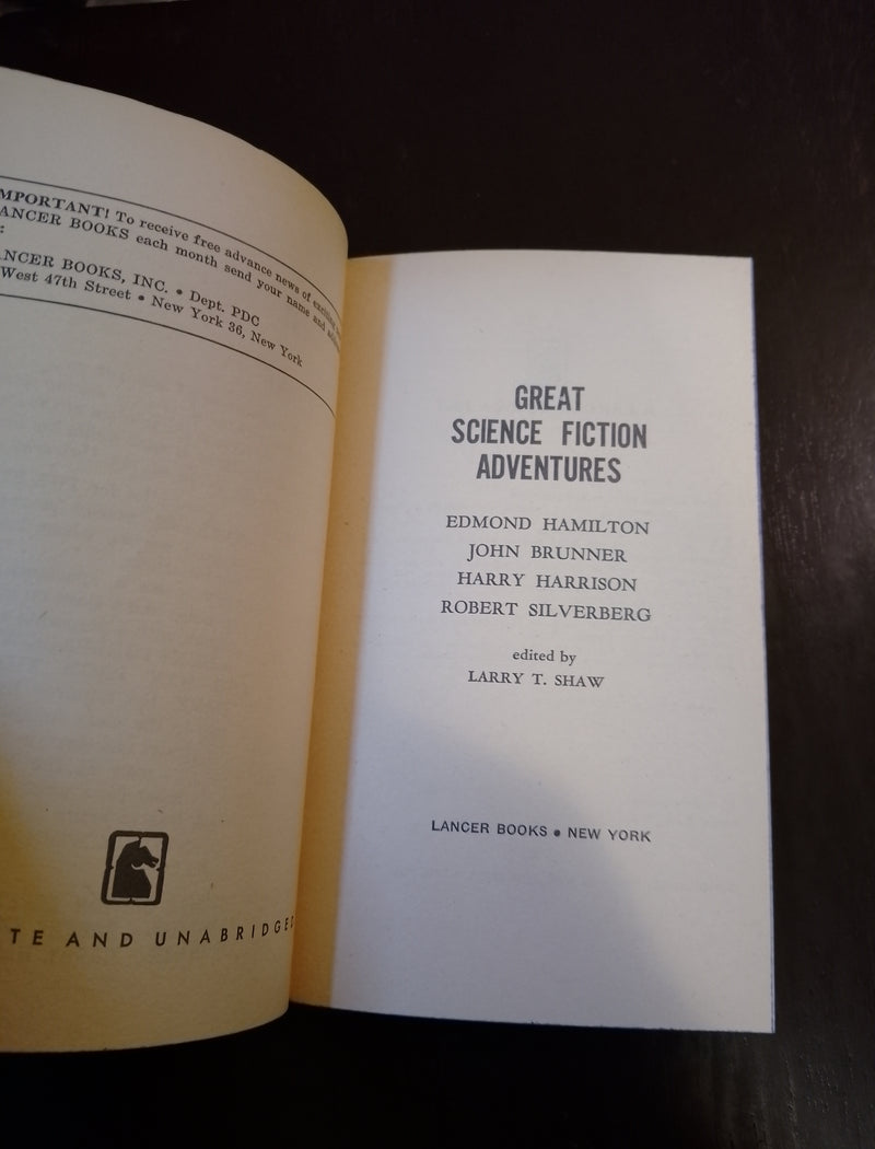 Great Science Fiction Adventures - Larry T. Shaw (editor)